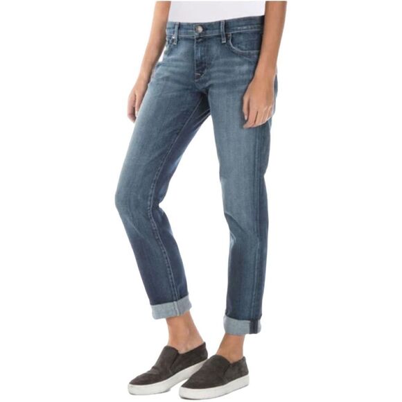 AXL Fidelity Denim Exile Vintage Girlfriend Slouchy Mid Rise Jeans - Picture 2 of 13